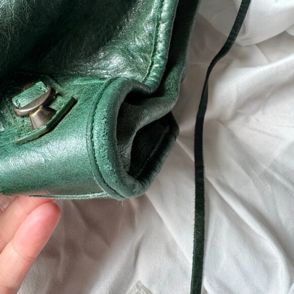 Auth F/W 2007 Balenciaga Pine Green Chevre Agneau City Shoulder Bag - Picture 11 of 16